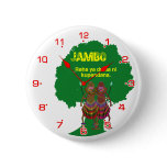 Africa hello Jambo clock face buttons