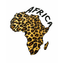 Africa leopard map Leopard print T t-shirts by Funkart Africa leopard map Leopard print T t-shirts