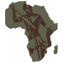 Africa Map African Warrior Artwork t-shirts by Funkart Africa Map African Warrior Artwork t-shirts