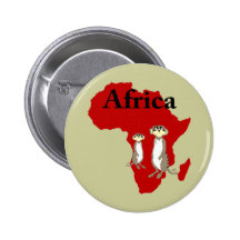 Africa meerkats pinback buttons
