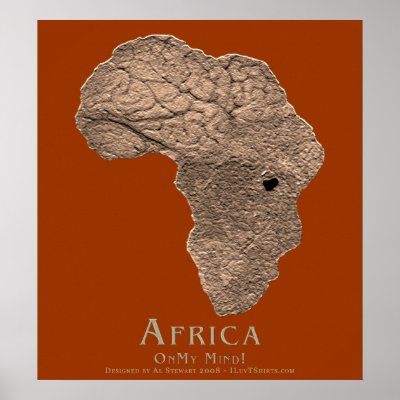 Africa On My Mind Poster by iluvtshirts