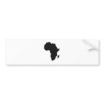 Africa Outline Bumper Sticker
