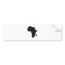 Africa Outline Bumper Sticker