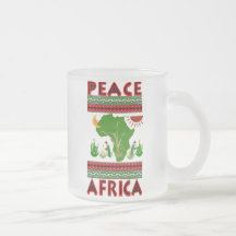 Africa Peace Coffee Mugs