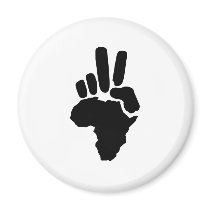 Africa Peace Fridge Magnet