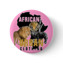 Africa pin button