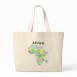 Africa - Political Map Canvas Bags