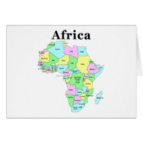 Africa - Political Map Cards