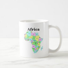 Africa - Political Map Coffee Mug
