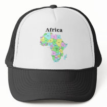 Africa - Political Map Hat