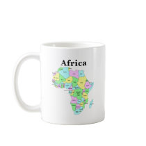 Africa - Political Map Coffee Mug