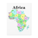 Afrika - Politische Karte postkarten