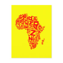 Africa Postcard by Buchstabenwelt Africa Postcard