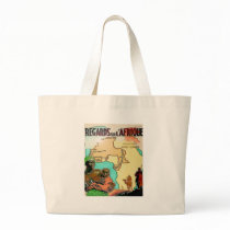 AFRICA RETRO MAP CANVAS BAGS