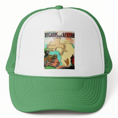 AFRICA RETRO MAP MESH HAT by AFROFUSION
