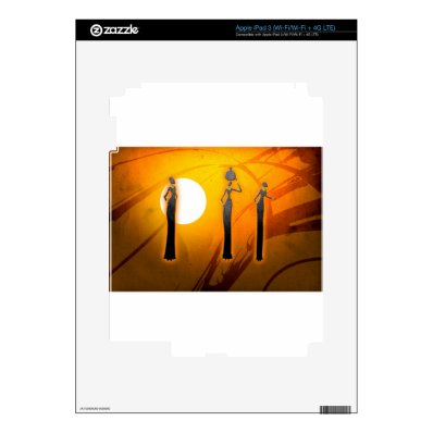 Africa retro vintage style gifts 29 iPad 3 decals