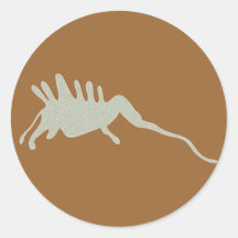 Africa rock painting Africa rock painting Round Sticker
