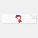 africa shape french soccer devil bumper stickers