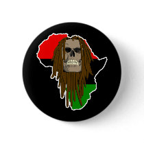 Africa Skull buttons
