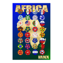Africa Soccer Football Groups - 32 Team Draw posters