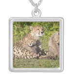 Africa. Tanzania. Cheetah mother and cubs 2 Pendants