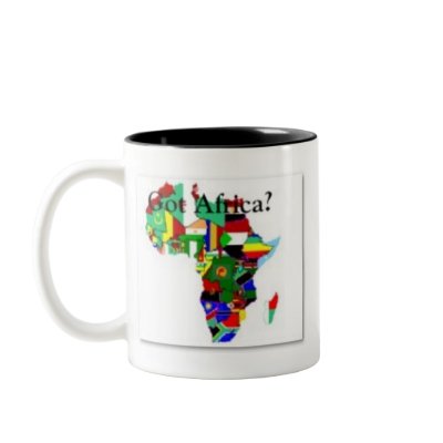 AFRICA TEACUP COFFEE MUGS by AFRICANKOKO