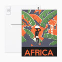 Africa Travel Poster postcards by YesterdayCafe Africa Travel Poster postcards