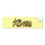 Africa trendy cool and fun design bumper stickers