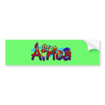 Africa trendy cool & fun wild bumper stickers bumper stickers