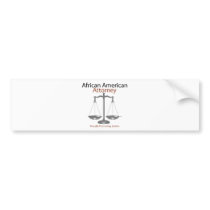 African America Attorney Bumper Sticker