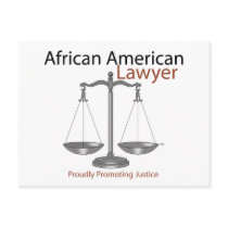 African America Lawyer Postcard