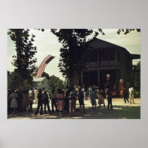 African American 4th of July celebration Poster