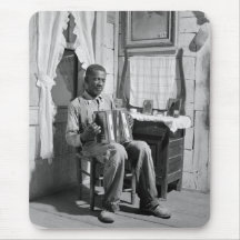 African American Accordion Player, 1941 Mouse Pads