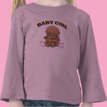 African American Baby Girl and Bear t-shirts