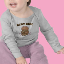African American Baby Girl and Bear t-shirts