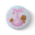 African American Baby Girl in Blanket Pin