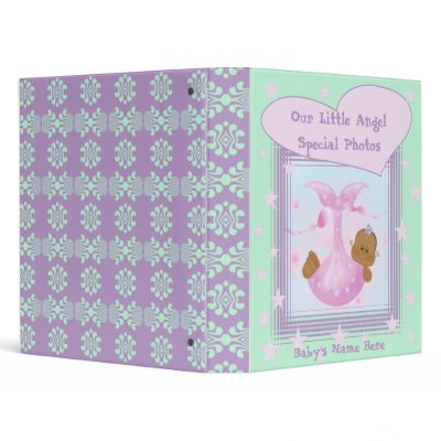 African American Baby Photo Book Binder by Peacock_Cards