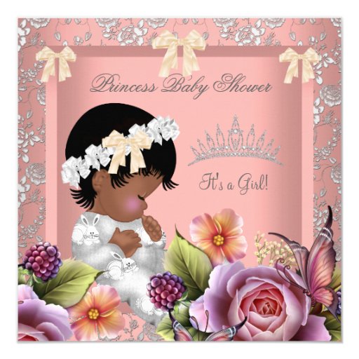 african-american-baby-shower-girl-coral-pink-rose-invitation-zazzle