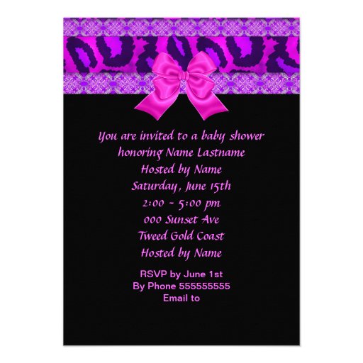 African American Baby Shower Girl Pink Purple Shoe Custom Announcements