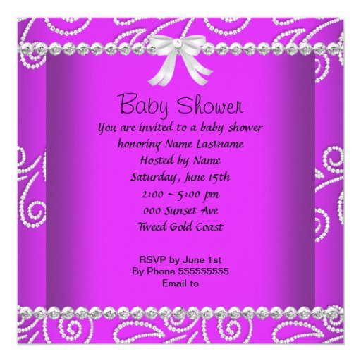 African American Baby Shower Girl Pink Shoe Custom Invites