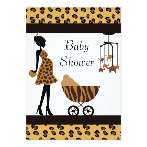 African American Baby Shower Invitation Safari Zazzle