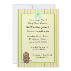 African American Baby Shower Invitations invitation