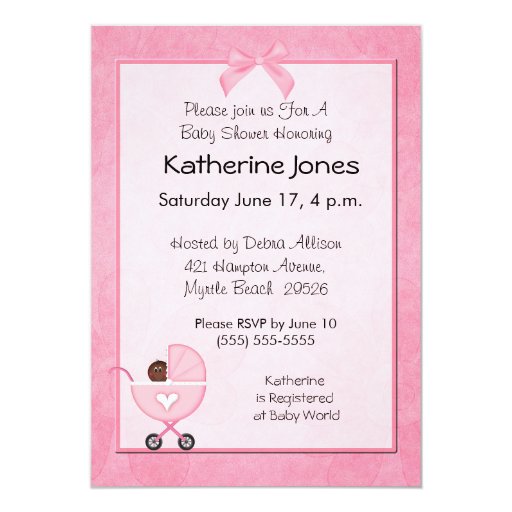 African American Baby Shower Invitations Zazzle
