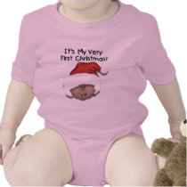 African American Baby's 1st Christmas t-shirts
