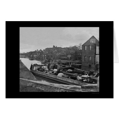 African American Barges in Richmond, VA 1865 Greeting Card by lc_civilwar