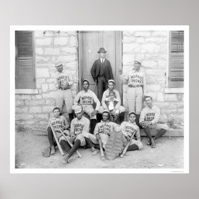 African American Baseball 1900 Poster by lc_baseball