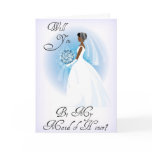 African American Be My Maid of Honor Invitation cards