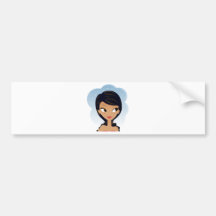 African American beauty Bumper Sticker