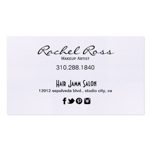 African American Big Glossy Lips | red Business Card Template (back side)
