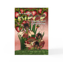 African American Birthday Card - Niece - Moonies C